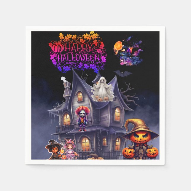 Halloween Serviette (Vorderseite)