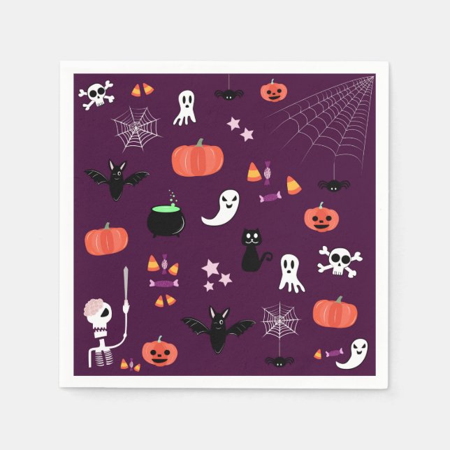 Halloween Serviette (Vorderseite)