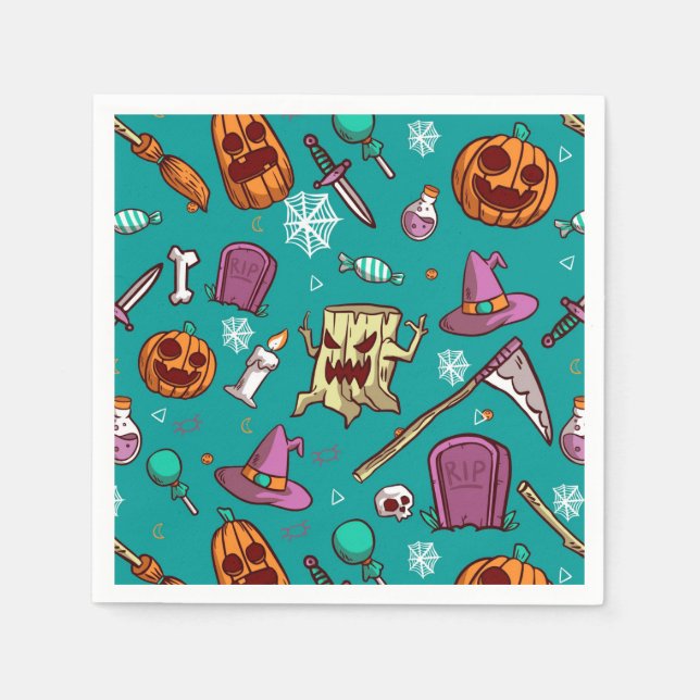 Halloween Serviette (Vorderseite)