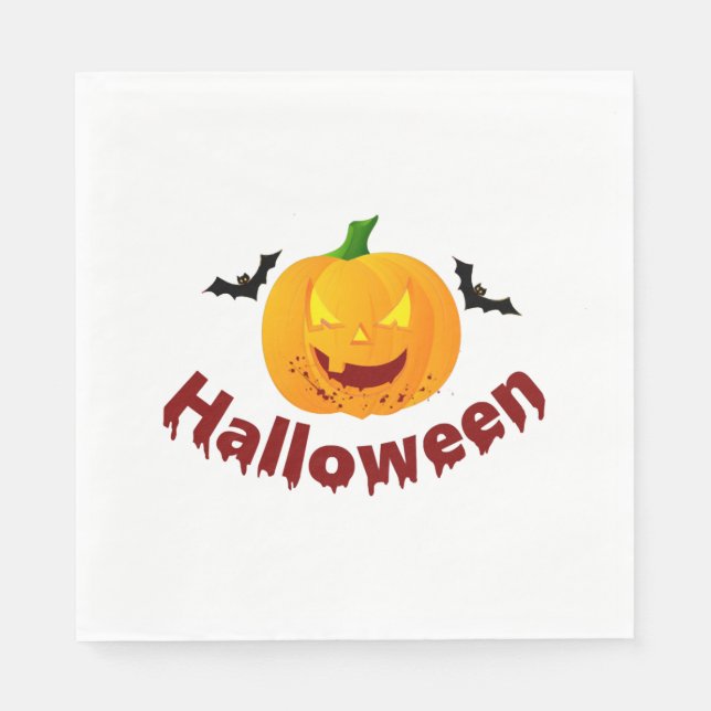 Halloween Serviette (Vorderseite)