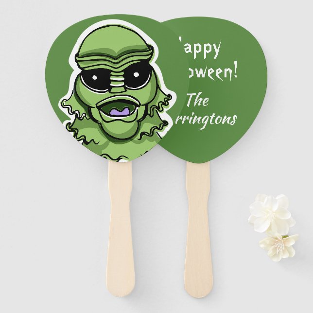 Halloween-Set für benutzerdefinierte Texthandschuh Fächer (Vorne und Hinten)