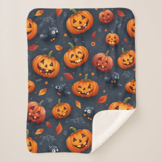 Halloween-Sherpa-Blanket Sherpadecke