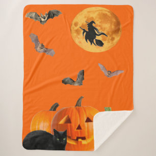 Halloween Sherpa Blanket Sherpadecke