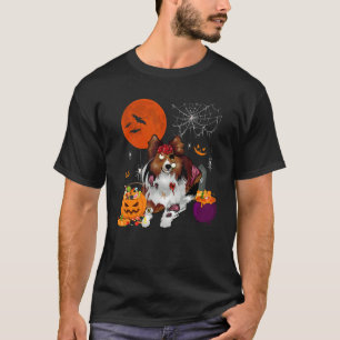 Halloween Shetland Sheepdog Beängstigend Zombie mi T-Shirt