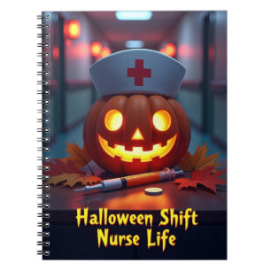 Halloween Shift Nurlife Notizblock