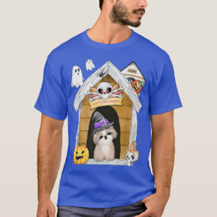 Halloween Shih Tzu Dog Hexe Spuk House T - Shirt