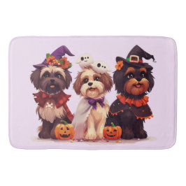 Halloween Shih Tzu Dogs Badematte