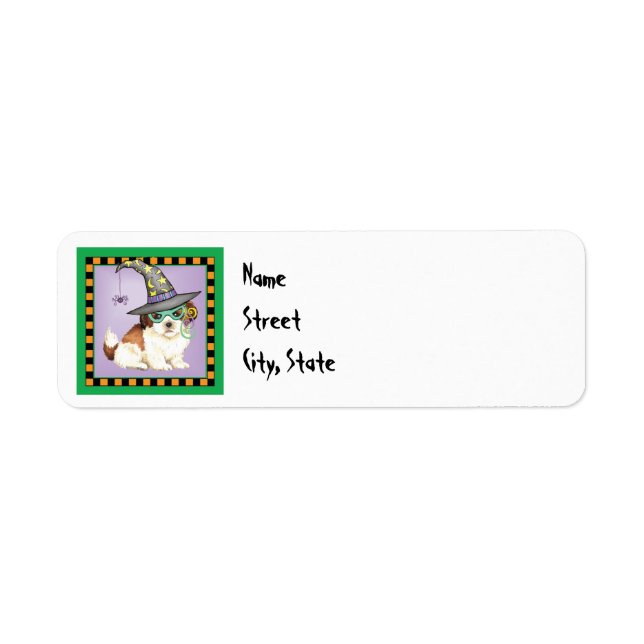 Halloween Shih Tzu Label (Vorne)