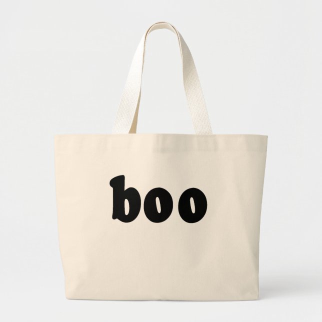 Halloween-Shirt, das BOO sagt Jumbo Stoffbeutel (Vorne)