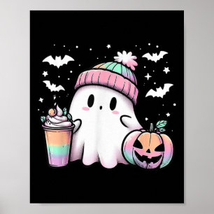 Halloween Shirt Funny Ghost Kaffeesooky Saison H Poster