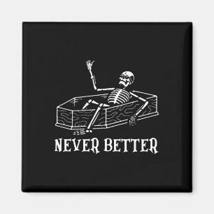 Halloween Shirt für Frauen nie besser Skelett Fu Magnet