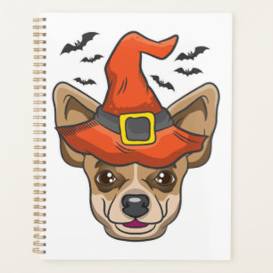 Halloween-Shirt Hexen-Chihuahua-Kostüm-Geschenk Planer