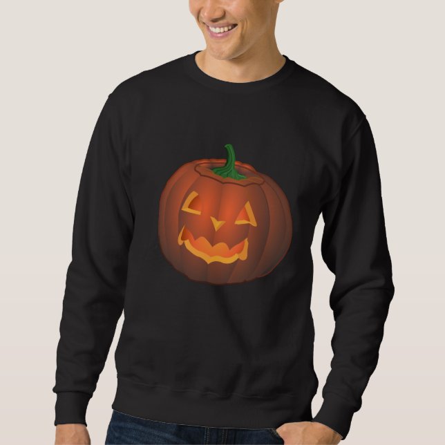 Halloween-Shirt-Kürbis-Kürbislaterne-Sweatshirt Sweatshirt (Vorderseite)