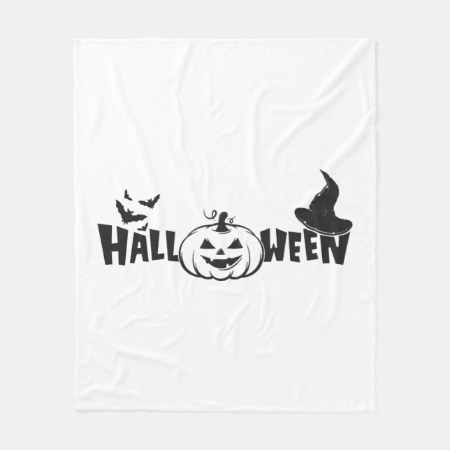 Halloween-Shirt, lustiges Halloween-Shirt Fleecedecke (Vorderseite)