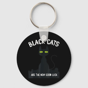 Halloween-Shirt Schwarze Katzen sind das neue Glüc Schlüsselanhänger