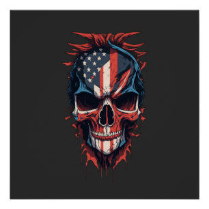 Halloween-Shirt Skull-Publishing-Design Poster