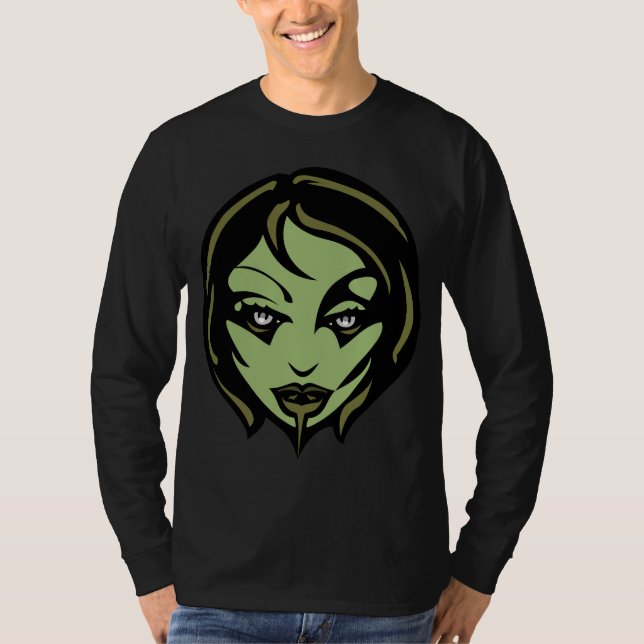 Halloween Shirt Zombie Shirt Fun Zombie Girl T-Shi (Vorderseite)