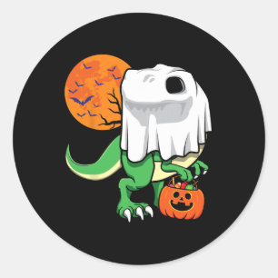 Halloween-Shirts für Jungen Männer Dinosaurier T R Runder Aufkleber