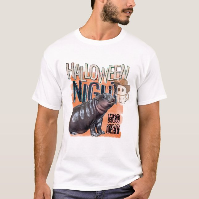 HalloWeen Shirts, Moo Deng Bootleg Rap Shirt | Moo (Vorderseite)