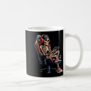 Halloween-Shirts Skelett-Gamer Videospiel Jungen Kaffeetasse