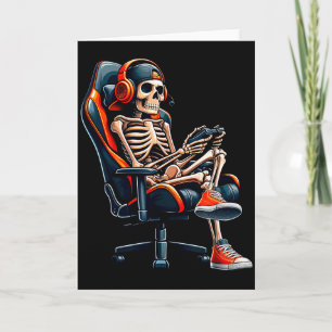 Halloween-Shirts Skelett Gamer Videospiel Jungen Karte