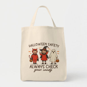 Halloween-Sicherheitstasche oder -Leckerei Tragetasche