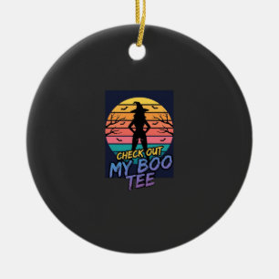 Halloween sieh dir mein Boo-T-Shirt-Design an_1 Keramik Ornament