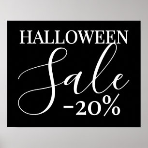 Halloween Sign, 20% Rabatt auf den Einzelhandel Poster