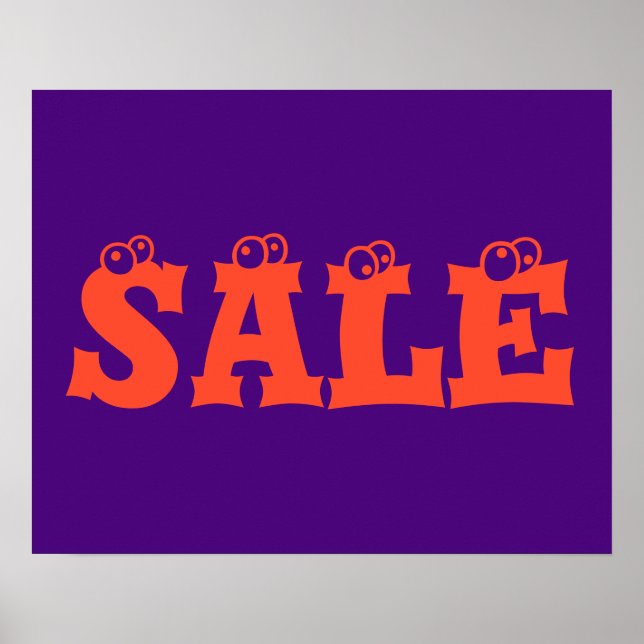 Halloween Sign, Halloween Sale Poster (Vorne)