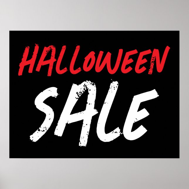Halloween Sign, Retail Store Sale Poster (Vorne)