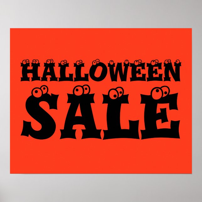 Halloween Sign, Retail Store Werbeaktion Store Poster (Vorne)