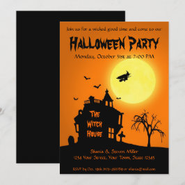 Halloween Silhouette Spuk Party Einladung