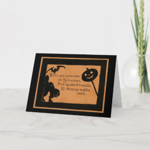 Halloween-Silhouetten Karte