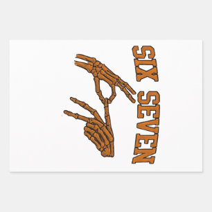 Halloween Six Sieben Meme Gebärdensprache 67 Mason Geschenkpapier Set