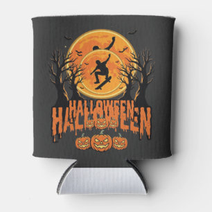 Halloween Skateboard Mond Design Halloween Dosenkühler