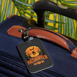 Halloween Skateboard Mond Design Halloween Gepäckanhänger