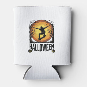 Halloween Skateboard Mond Vintage Vektor Design_1 Dosenkühler