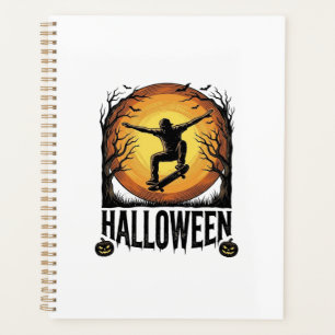Halloween-Skateboard-Mond-Vintage-Vektordesign_1 Planer