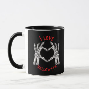 Halloween Skeletal Hands Herz Funny Sprichwort Tasse