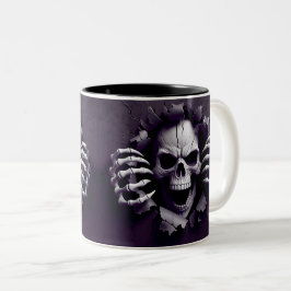 Halloween Skeleton 3 D Mug Zweifarbige Tasse