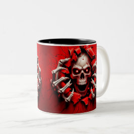Halloween Skeleton 3 D Mug Zweifarbige Tasse