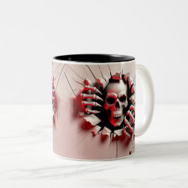 Halloween Skeleton 3 D Mug Zweifarbige Tasse