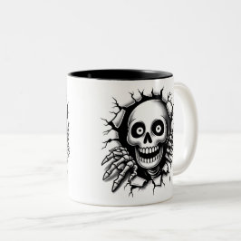 Halloween Skeleton 3 D Mug Zweifarbige Tasse