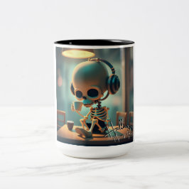 Halloween Skeleton #3 Zweifarbige Tasse