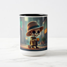 Halloween Skeleton #4 Zweifarbige Tasse