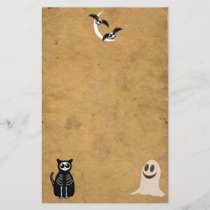 Halloween Skeleton Animals Gang Briefpapier