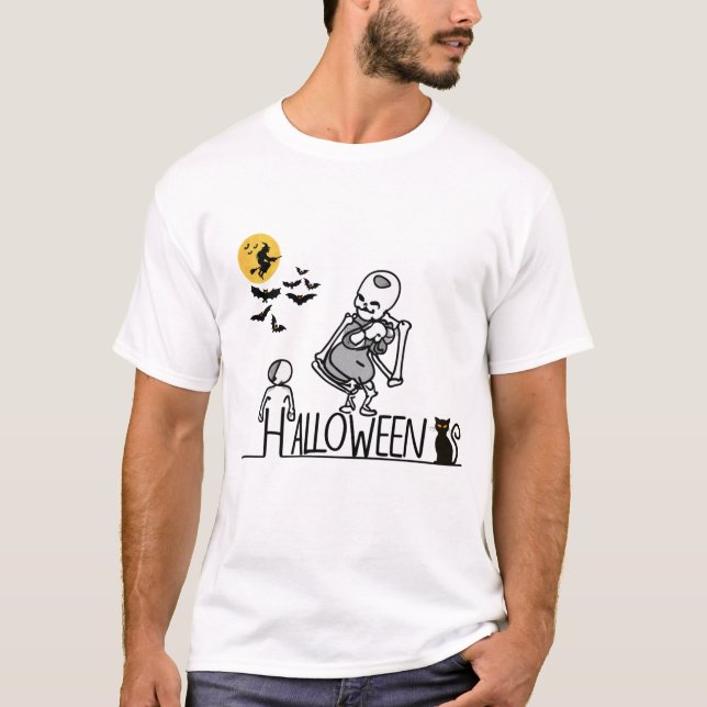 Halloween Skeleton Baby T-Shirt (Vorderseite)