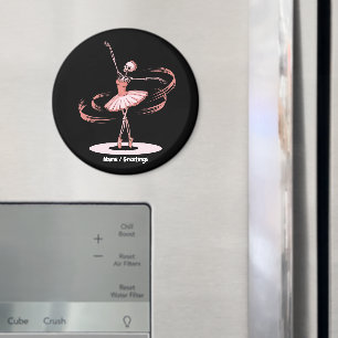 Halloween Skeleton Ballerina Ballerina Tanz Kostüm Magnet