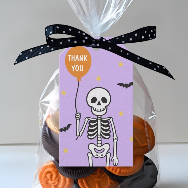Halloween Skeleton Balloon Danke Geschenkanhänger (Von Creator hochgeladen)
