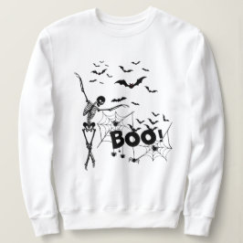 Halloween Skeleton & Boo Sweatshirt